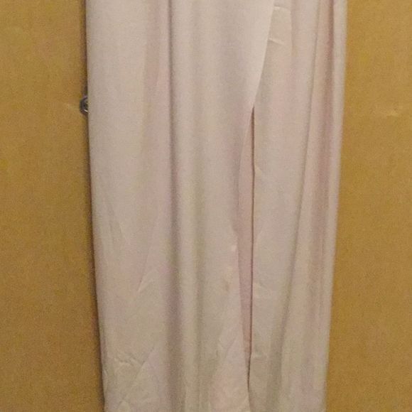 Halston Heritage V Neck Slip Gown Primrose - Picture 4 of 8